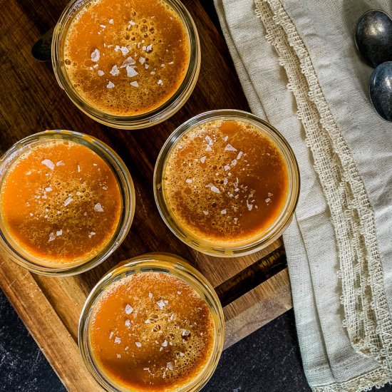Salted Burnt Caramel Custard - Recipe photo by NotEntirelyAverage