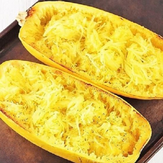 oven-roasted spaghetti squash - Recipe photo by nowcookthis