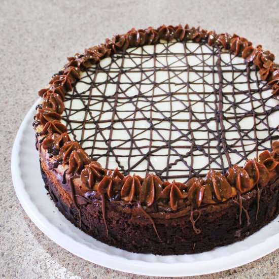 Brownie cheesecake - Recipe photo by hornoMX