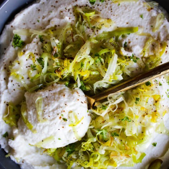 Goat Cheese Mashed Cauliflower - Recipe photo by taoofspice