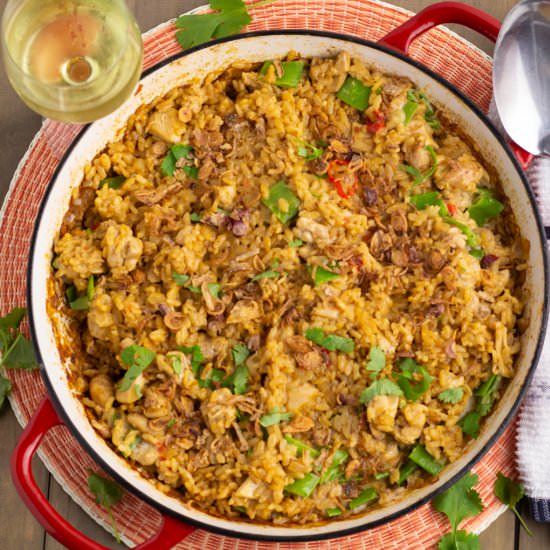 Red Curry Chicken Risotto - Recipe photo by icingonthesteak