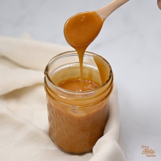 Keto Salted Caramel Sauce - Recipe photo by tarasketokitchen