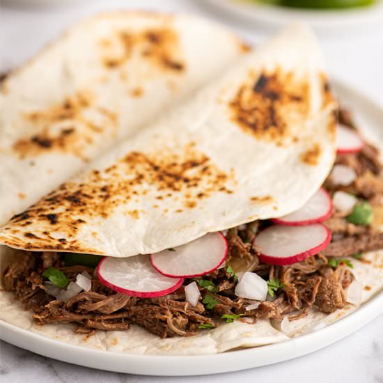 Barbacoa Tacos - Recipe photo by BakingMischief