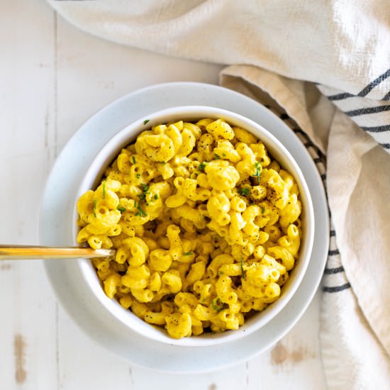 Vegan Nacho Mac and Cheese - Recipe photo by greenseggsandyams