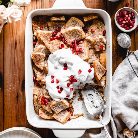 Vegan French Toast Casserole - Recipe photo by thebananadiaries