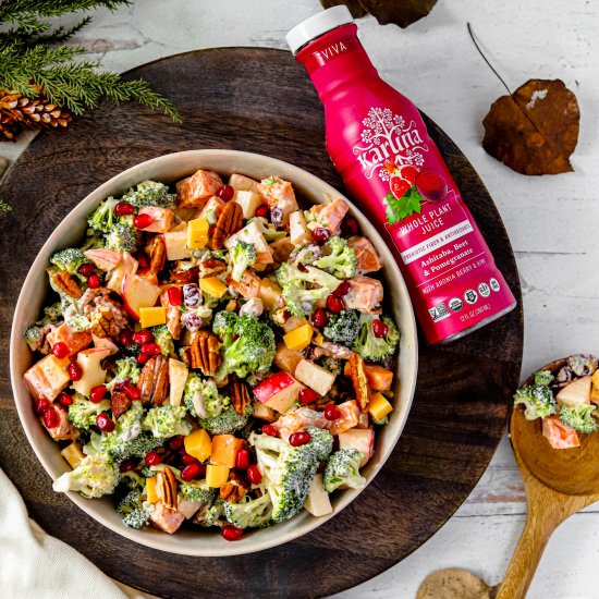 Apple Bacon Broccoli Fall Salad - Recipe photo by Honestfoodie_blog