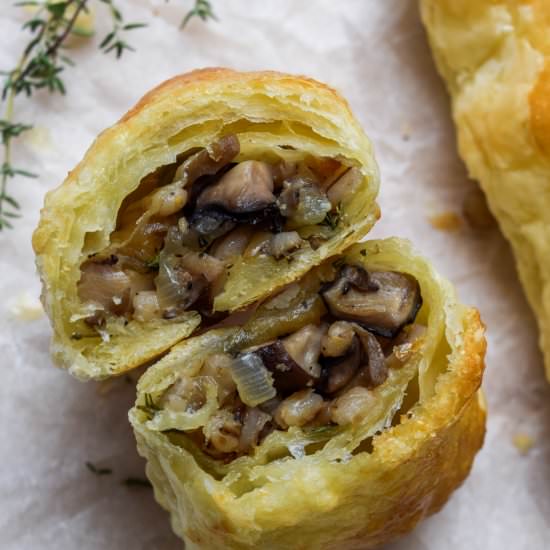 Mushroom Sausage Rolls - Recipe photo by missrachelphipps