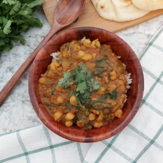 CHICKPEA AND TOMATO CURRY (IP) - Recipe photo by Blue World Dreams
