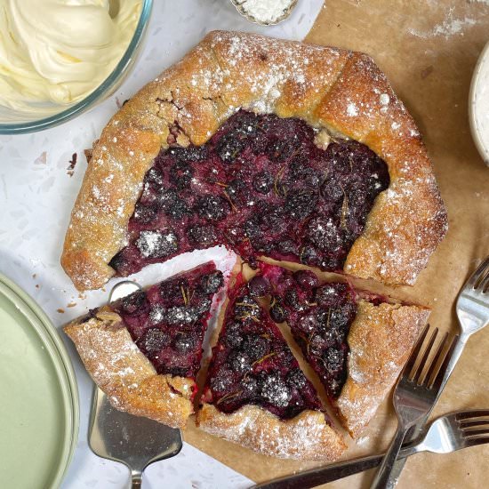 Blackberry Rosemary & Honey Galette - Recipe photo by bakingwithaimee