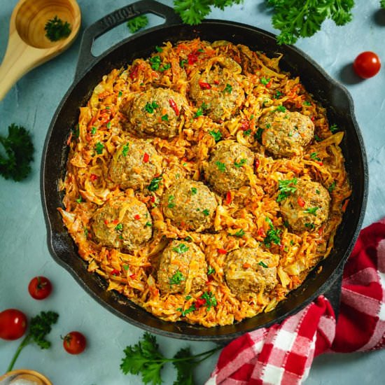 Lithuanian Unstuffed Cabbage Rolls - Recipe photo by allthatsjas