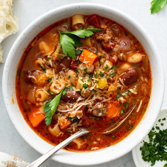 Pasta Fagioli - Recipe photo by bellyfull