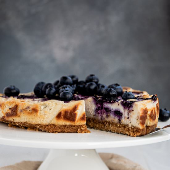 Vegan Blueberry Cheesecake - Recipe photo by spoonfulofkindness