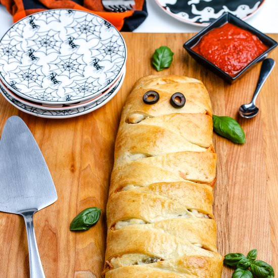 Mummy Calzone - Recipe photo by EasyBudgetRecipes