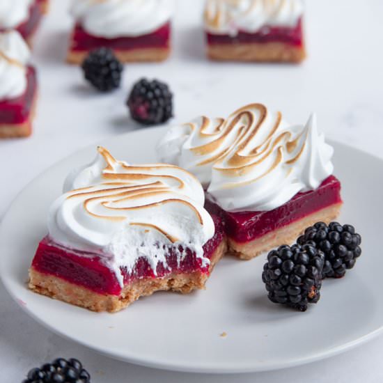 Blackberry Lemon Curd Bars - Recipe photo by bakesbybrownsugar