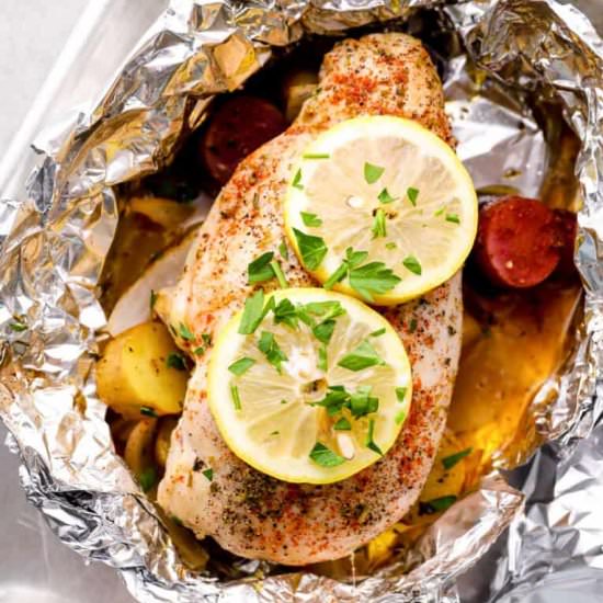 lemon chicken foil packs! - Recipe photo by Easy Chicken Recipes