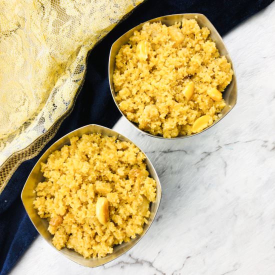 Sheera (semolina pudding) - Recipe photo by spicytamarind