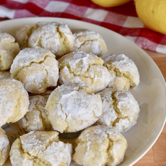 Lemon Amaretti Cookies - Recipe photo by This Italian Kitchen