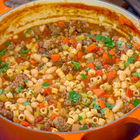 Pasta e Fagioli - Recipe photo by spicedblog
