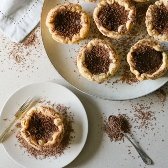Chocolate orange custard tarts - Recipe photo by vanillafrost4