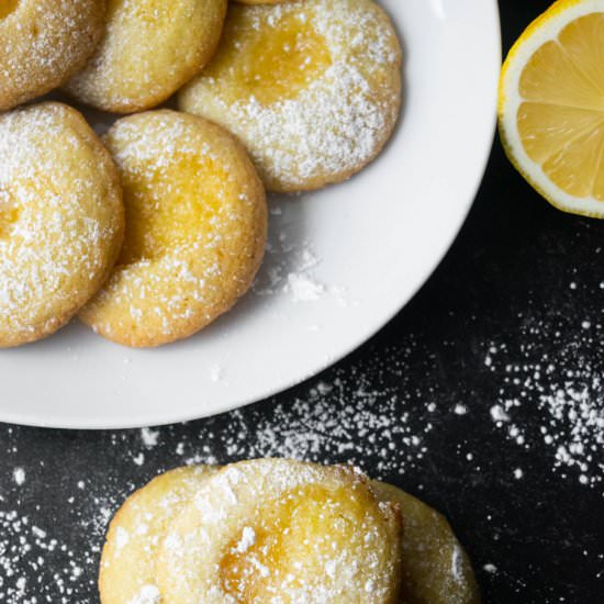 Lemon Curd Thumbprint Cookies - Recipe photo by JawnsICooked