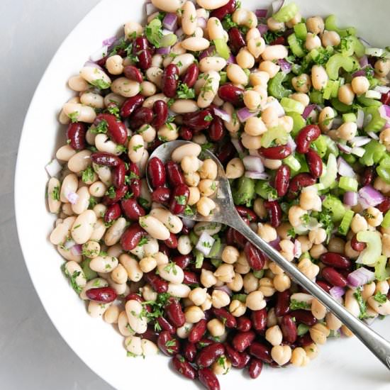Three Bean Salad - Recipe photo by theforkedspoon