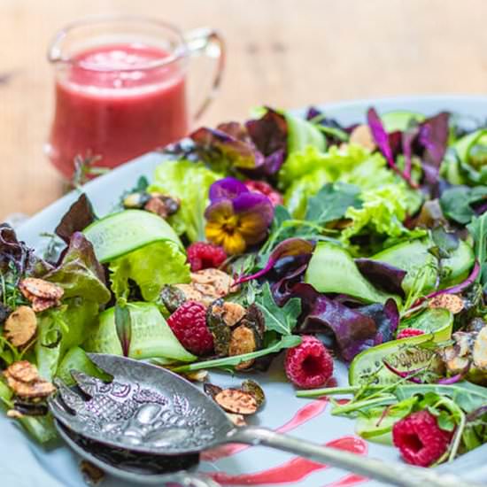 RASPBERRY CRUNCH SALAD - Recipe photo by a zest for life