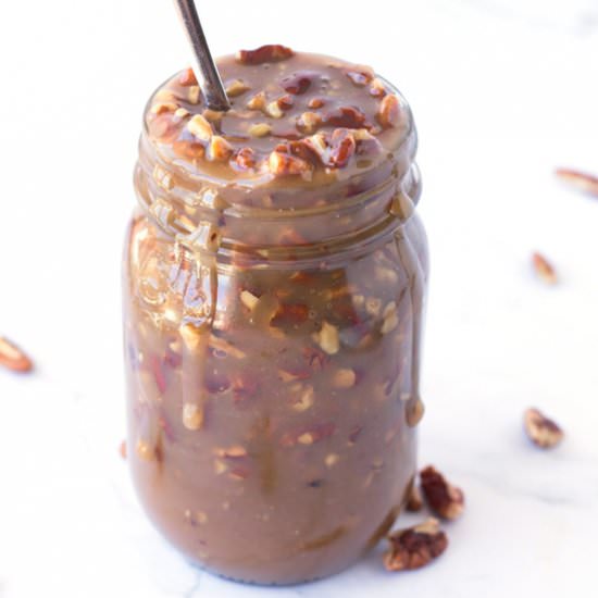 Microwave Caramel Pecan Sauce - Recipe photo by borrowedbites
