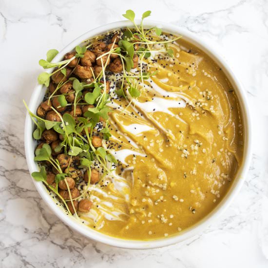 Butternut Squash Lentil Soup - Recipe photo by Plentyfullvegan