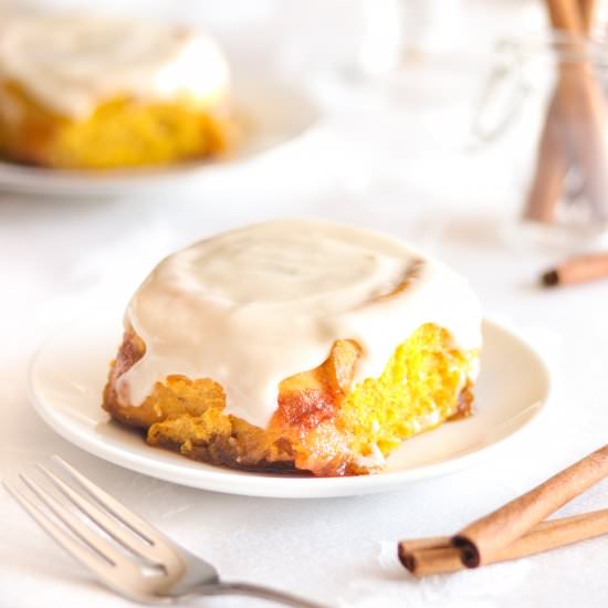 Pumpkin Cinnamon Rolls - Recipe photo by A baJillian Recipes