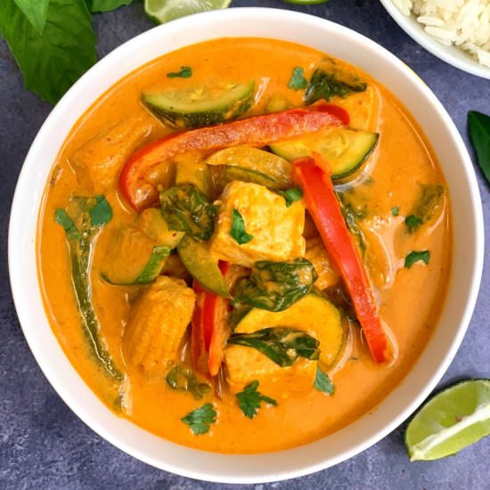 Instant Pot Thai Red Curry - Recipe photo by indianveggiedelight