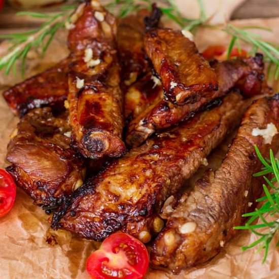 BBQ Smoked Riblets - Recipe photo by theonlinegrill