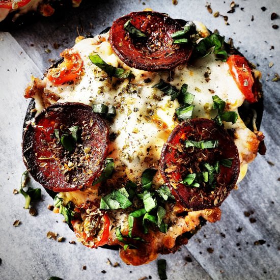 Portobello Mushroom Pizzas - Recipe photo by sugarfacebakes