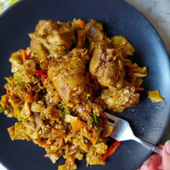 Sri Lankan Chicken kottu - Recipe photo by Hungry Lankan