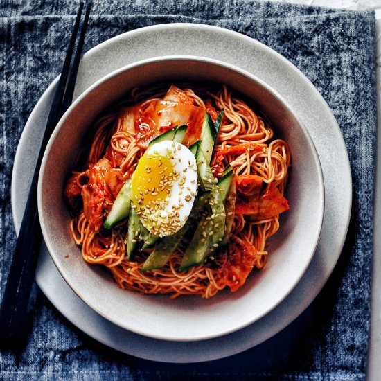 Bibim Guksu AKA Korean Cold Noodles - Recipe photo by thesubversivetable