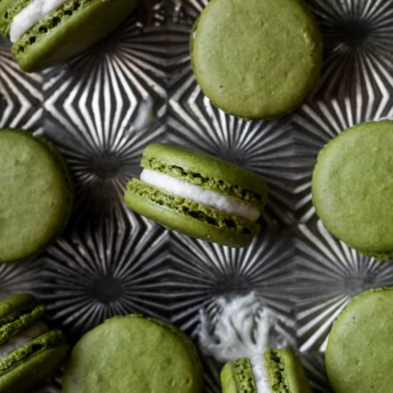 Matcha Macarons - Recipe photo by cooking_therapy