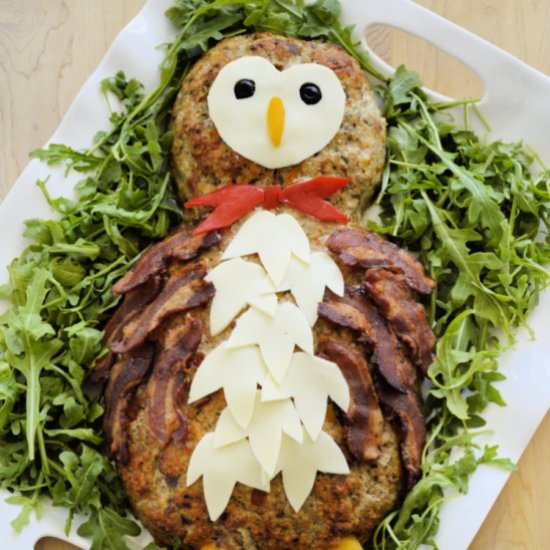 How to Make an Owl Meatloaf - Recipe photo by Toot Sweet Carole
