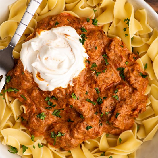 Easy Hungarian Goulash - Recipe photo by BakingMischief
