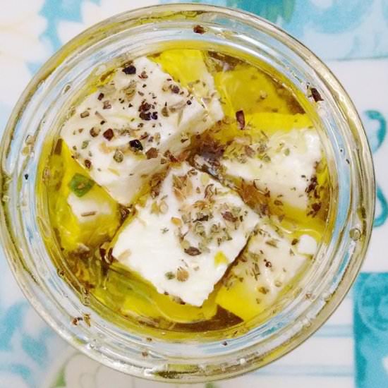 Marinated Feta Cheese - Recipe photo by escapetofood
