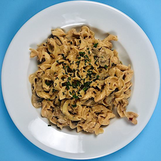 Creamy Mushroom Stroganoff - Recipe photo by La Faguette