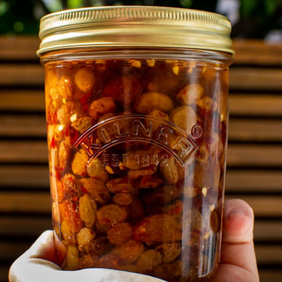 Quick Pickled Raisins - Recipe photo by AnotherFoodBlogger