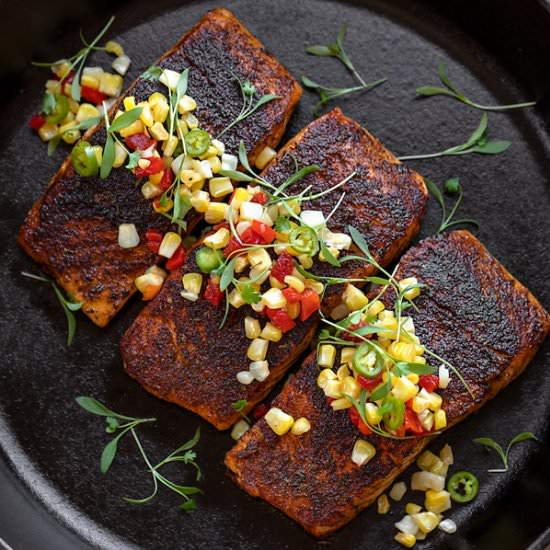 Blackened Salmon - Recipe photo by thecozyapron
