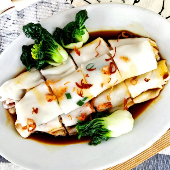 Cheung fun (肠粉)- Dim Sum style - Recipe photo by Taste of Asian Food