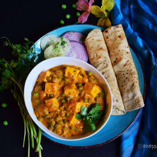 Matar Paneer - Recipe photo by ahappytreat
