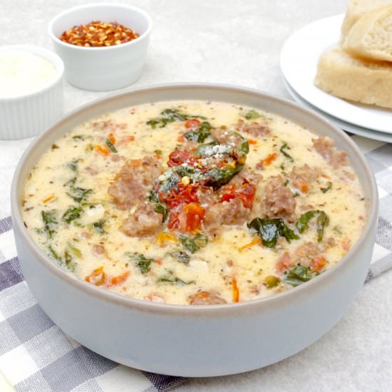 Tuscan Sausage Soup - Recipe photo by anothertablespoon