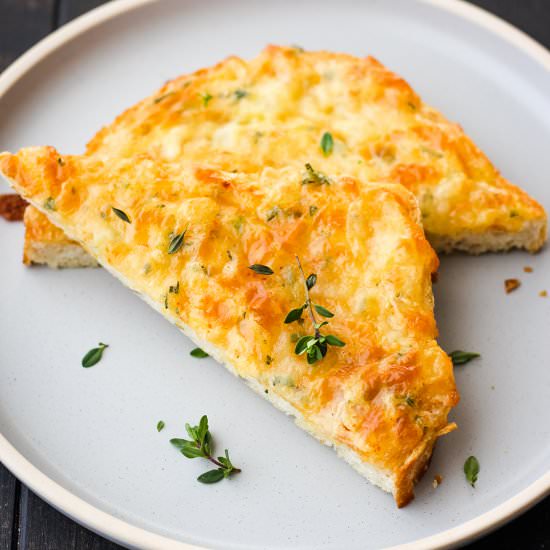 Egg and Cheese Toasts - Recipe photo by toaster oven love