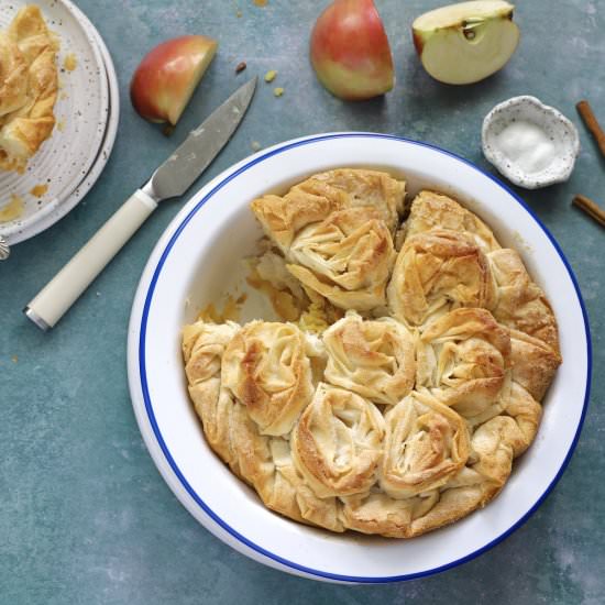 Apple Frangipane Ruffle Pie - Recipe photo by marilenaskitchen