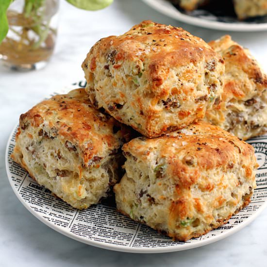 Sausage and Cheese Biscuits - Recipe photo by twoofakindcooks