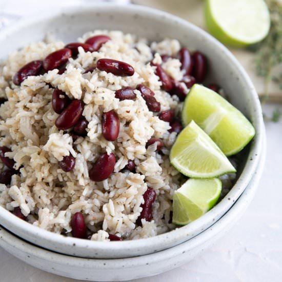 Jamaican Rice and Peas - Recipe photo by theforkedspoon
