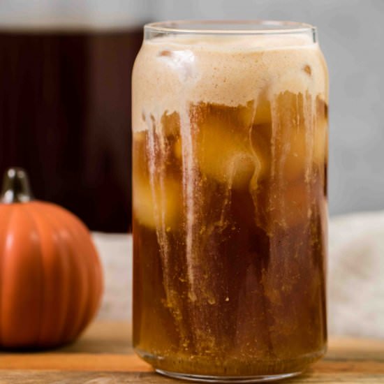 Pumpkin cream cold brew - Recipe photo by lifestyleofafoodie