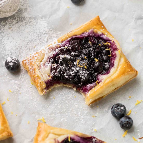Blueberry cheese danish with puff - Recipe photo by lifestyleofafoodie